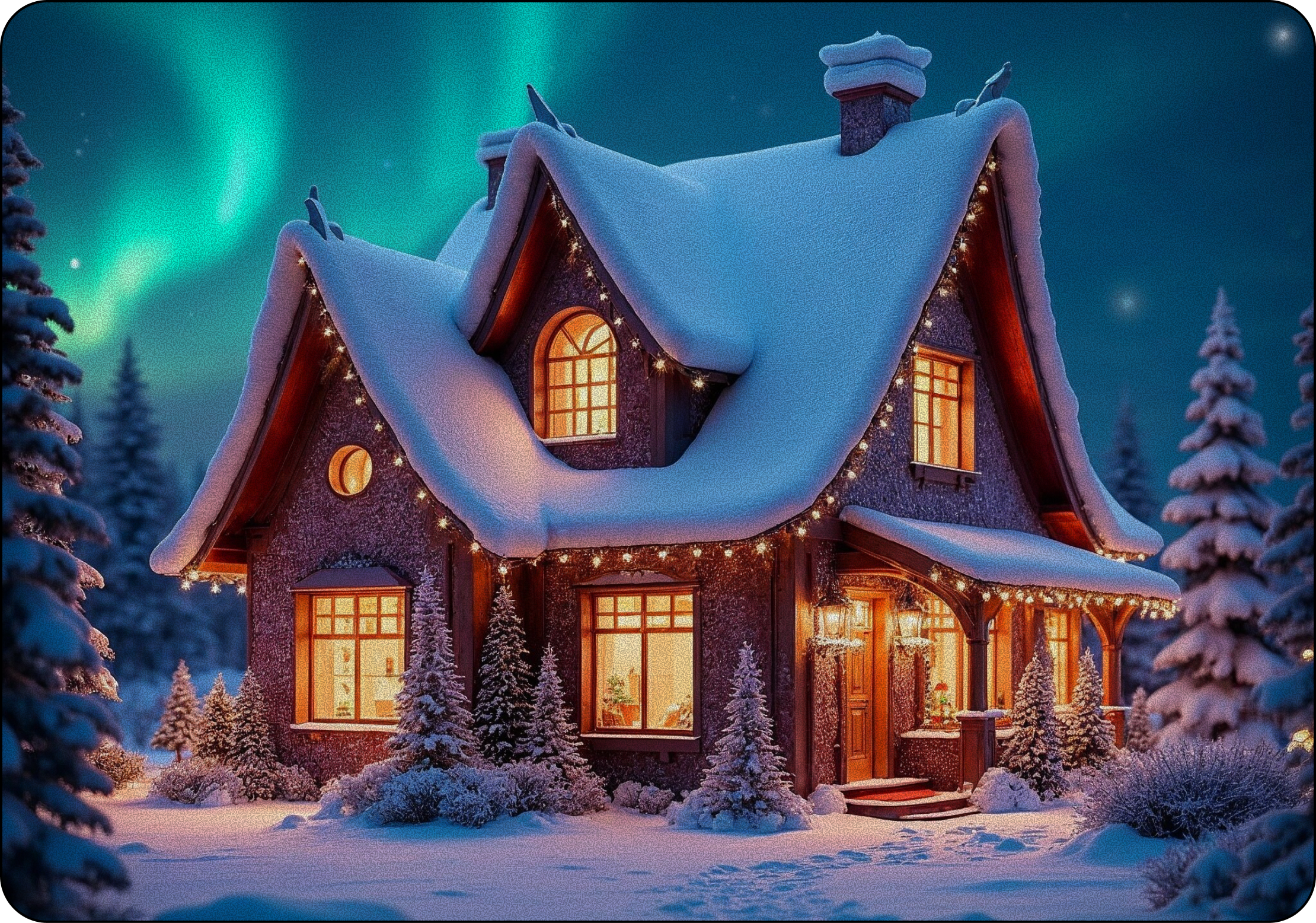 Imagem da casa do papel noel